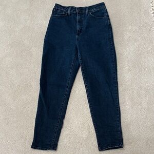 Levi's Dark Blue High Wasted Tapered Leg Women's Jeans 27x27